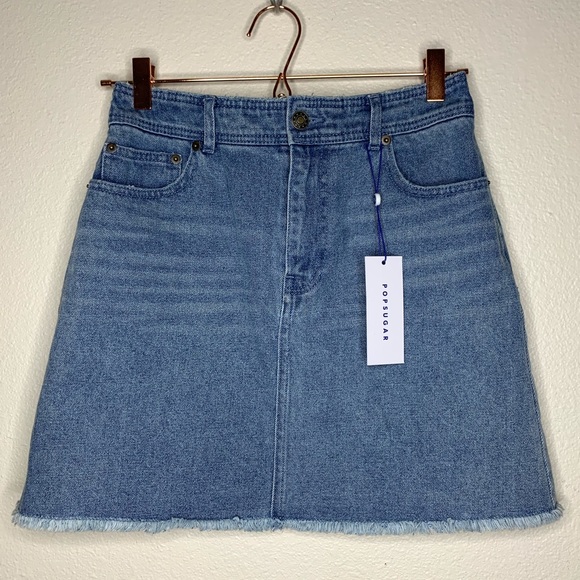 Light Wash Jean Skirt - Picture 1 of 3